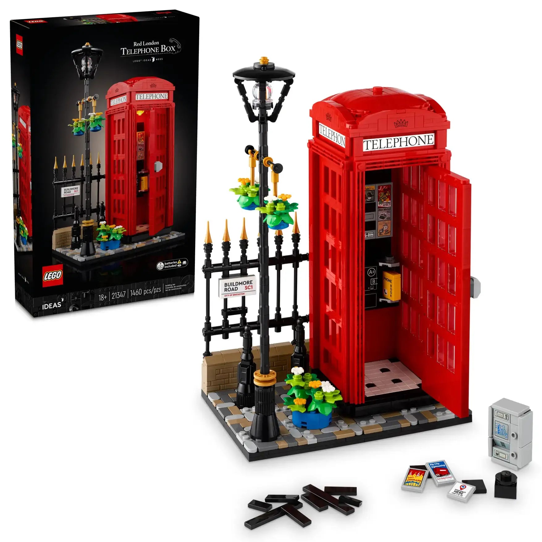 Time-honored LEGO traditionsLEGO IDEAS 21347 Red London Telephone Box