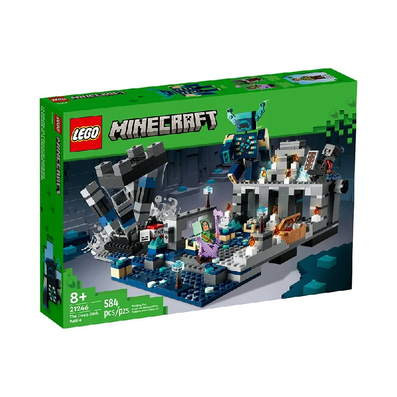 Stress-relieving LEGO buildingLEGO Minecraft The Deep Dark Battle 21246 Building Toy Set (584 Pieces)