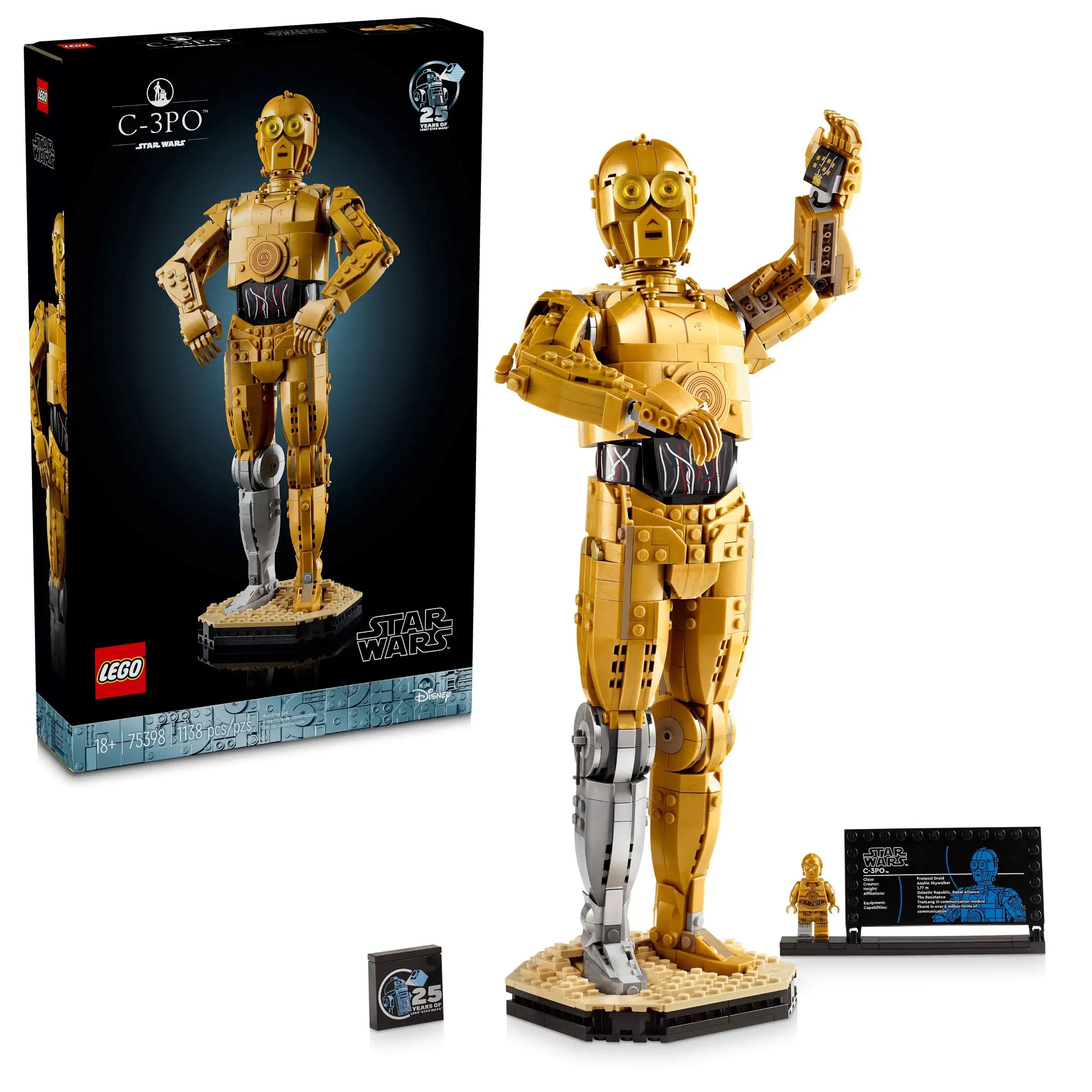 Beautifully crafted LEGO sculpturesLEGO STAR WARS 75398 C-3PO™