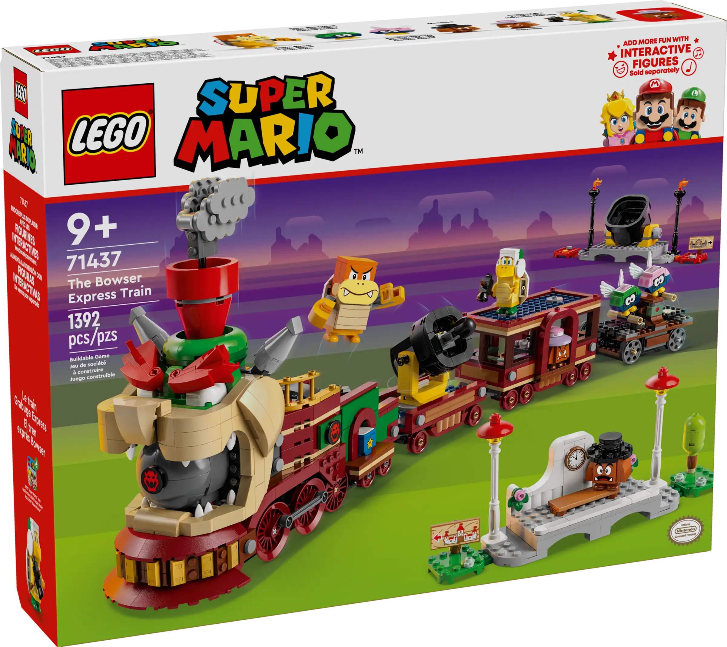 Promoting language development LEGOLEGO SUPER MARIO 71437 The Bowser Express Train