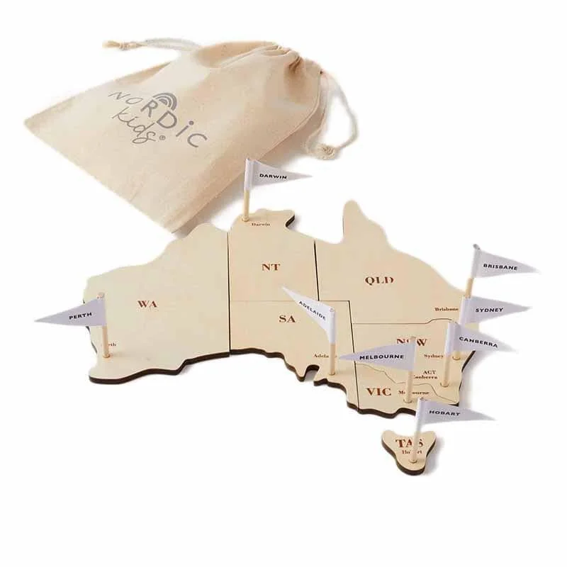 play-value packed wooden toys                   Map Of Australia Puzzle