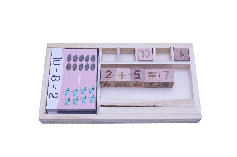 naturally finished and non-toxic wooden toys                   Mathematics Development Cards