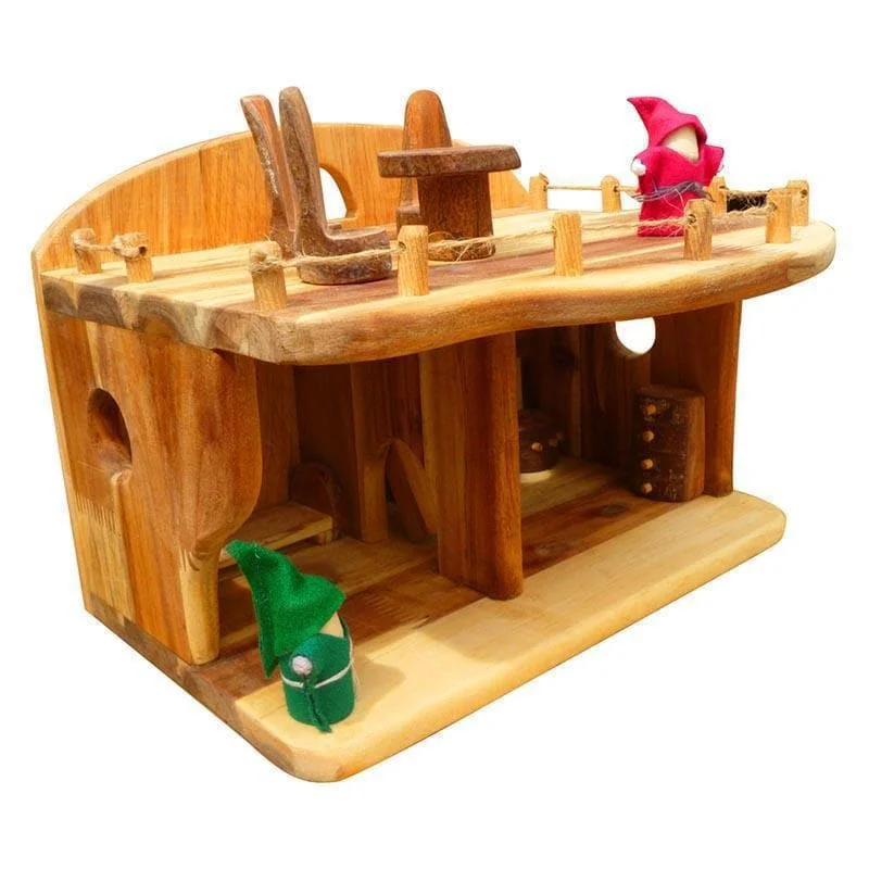 beautifully detailed wooden toys                  Medium Dollhouse