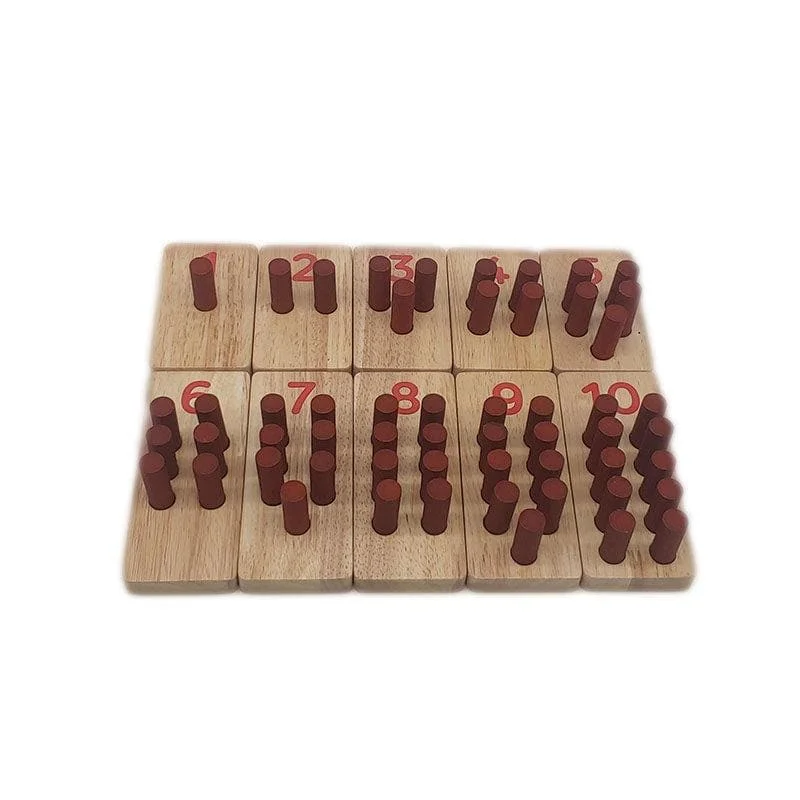 skillfully made wooden toys               Montessori Counting set