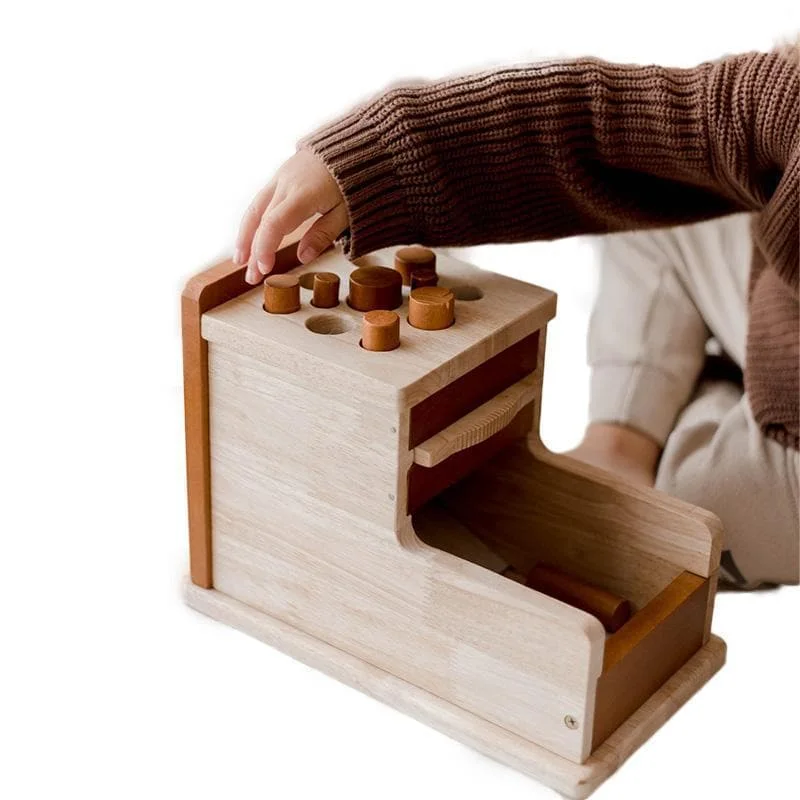 sustainable wooden toys                   Montessori Cylinder Post Box