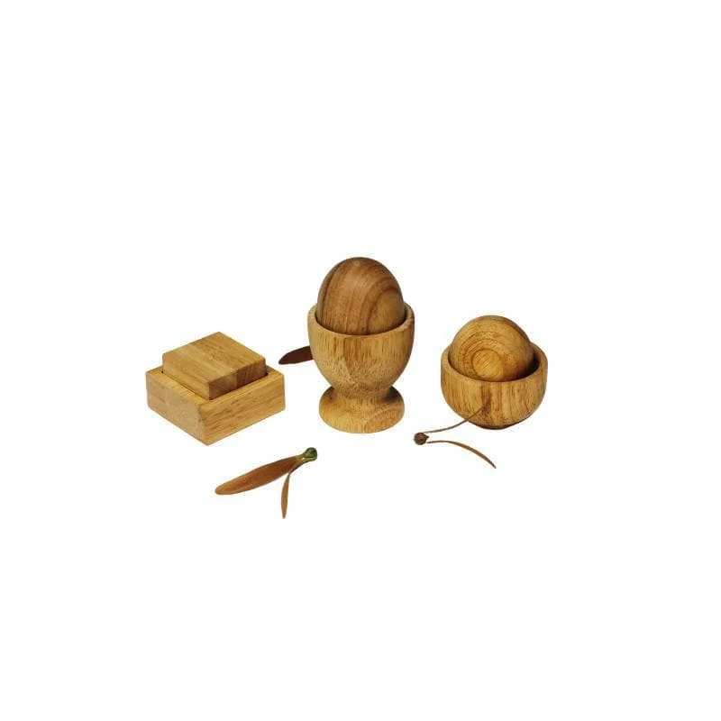 educational wooden toys                   Montessori Egg, Ball and Cup set