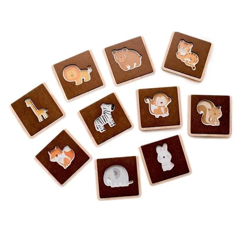 sustainable wooden toys                   My First Wildlife Learning Set