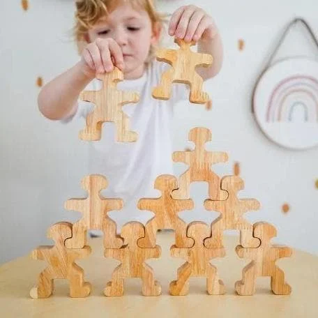 naturally finished and non-toxic wooden toys                   Natural Balancing People