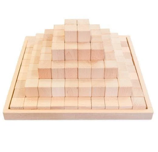 thoughtfully designed wooden toys              Wooden Stepped Block Pyramid