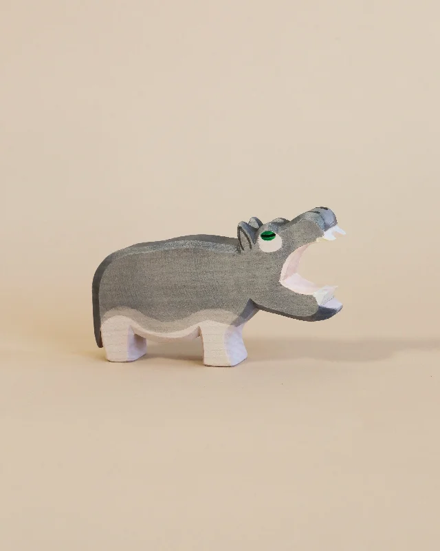 safe and appropriate wooden toys for young children                   Ostheimer Hippo - Open Mouth