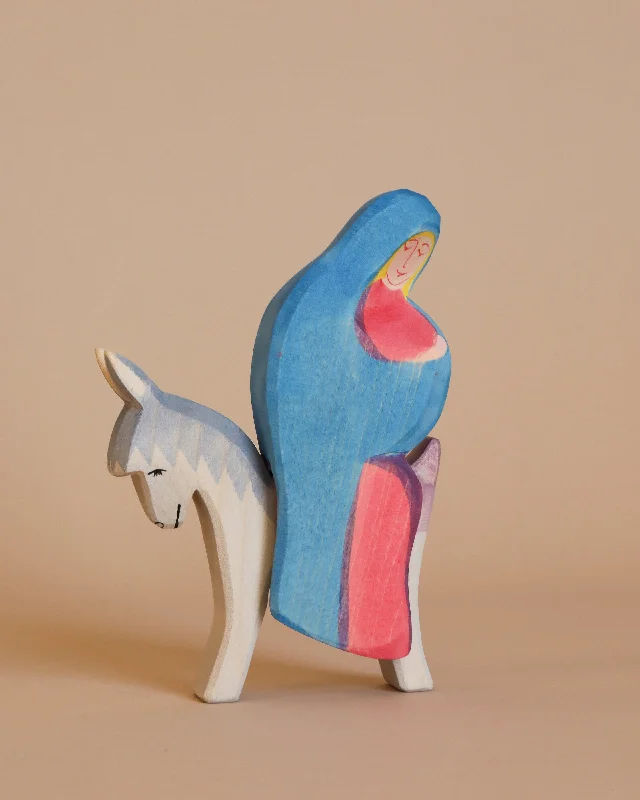 enchanting wooden toys for children                   Ostheimer Mary on Donkey (ships in approximately one week)