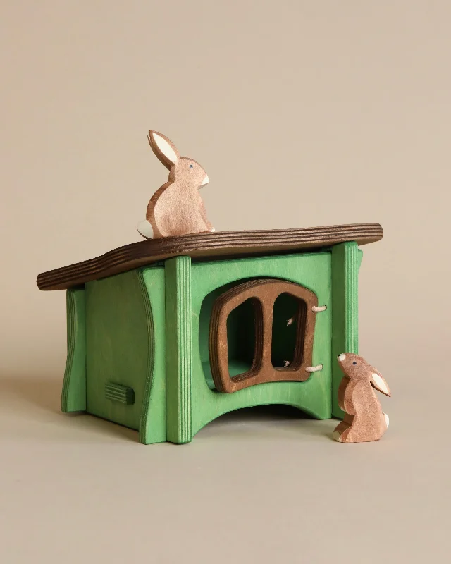 beautiful and detailed wooden toys that inspire creativity                   Ostheimer Rabbit Hutch