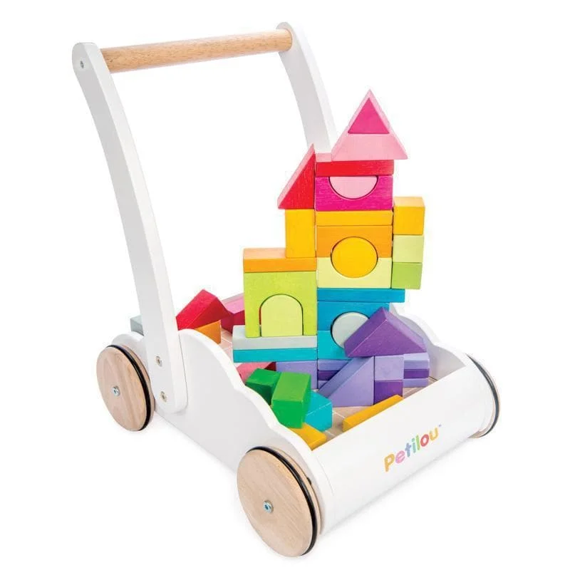 delightful wooden toys for children                   Petilou Rainbow Cloud Walker