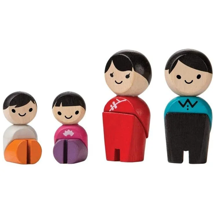 safe and non-toxic wooden toys for babies                   Plan Toys Asian family (mini)