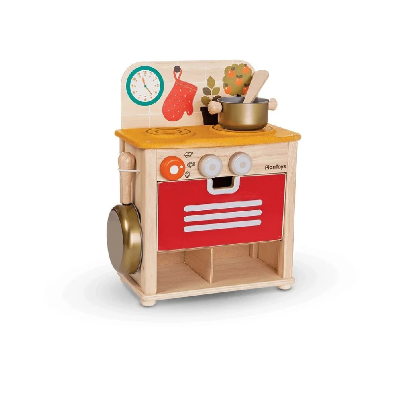 non-toxic wooden toys                   Plan Toys kitchen set
