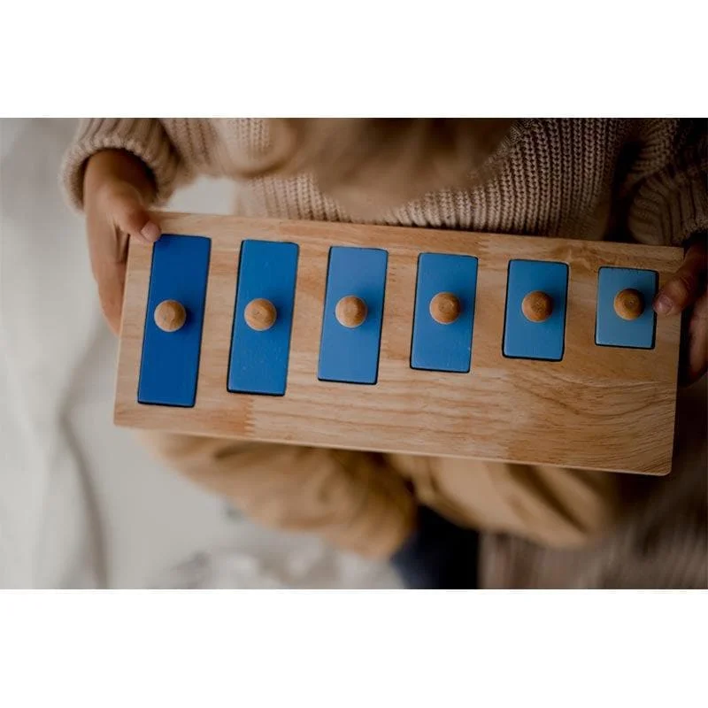 enchanting wooden toys for children                   Short -Tall Knob Puzzle