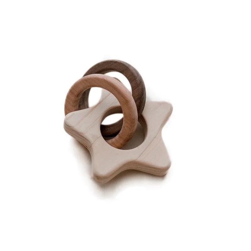 charming wooden toys                   Star Rattle