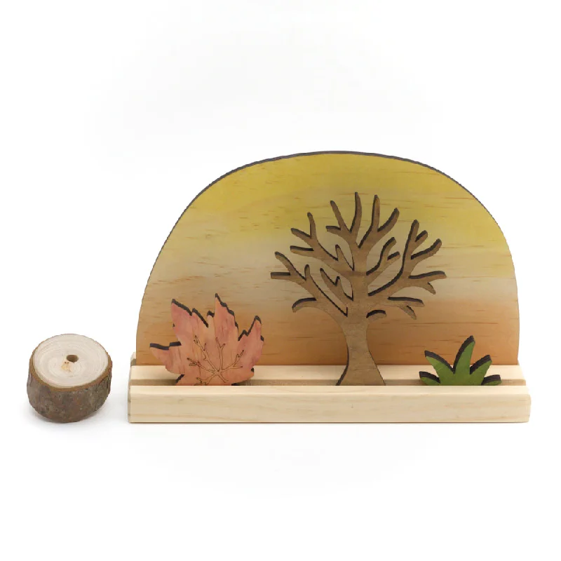 eco-friendly and sustainably made wooden toys                   STORY SCENE <br> autumn