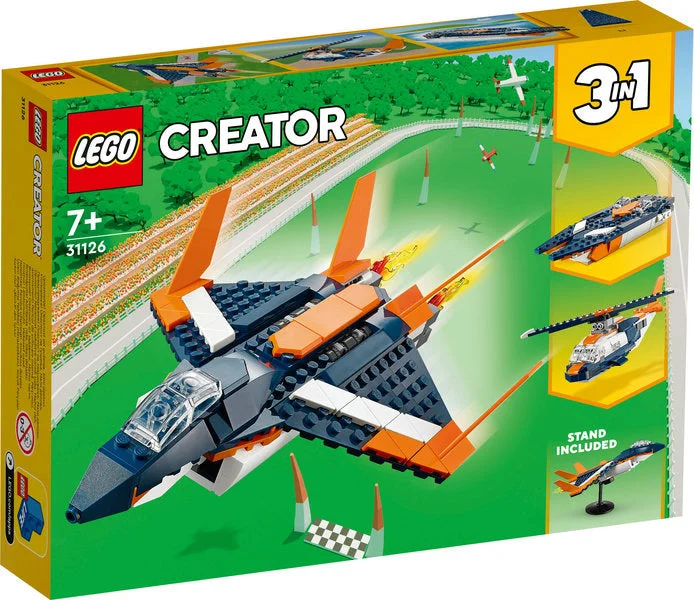 Stimulating and engaging LEGO playLego Creator Supersonic-jet V29