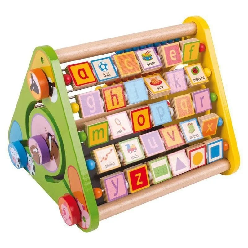 handcrafted wooden toys                  Triangular Activity Center