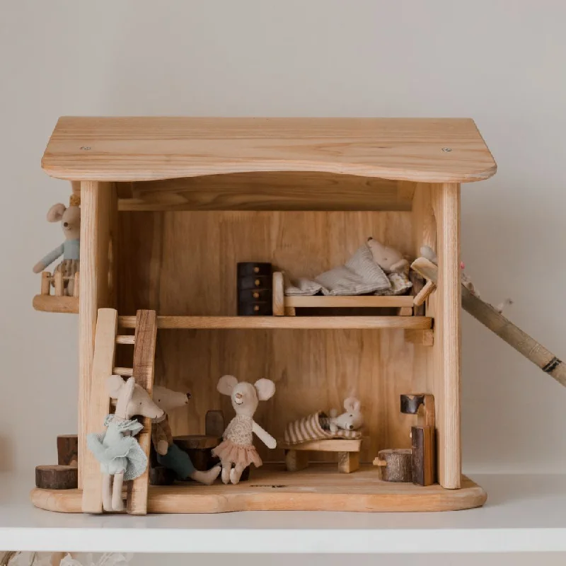 robust and durable wooden toys that are built to last                   Two Story Cottage House