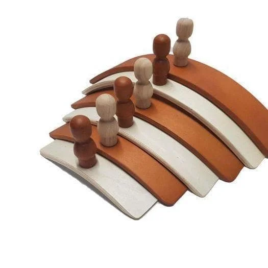 whimsical wooden toys                   Two Tone Wooden Arch Set