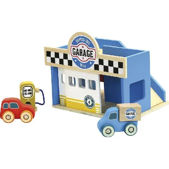 age-appropriate wooden toys                   Vilac Vilacity little garage