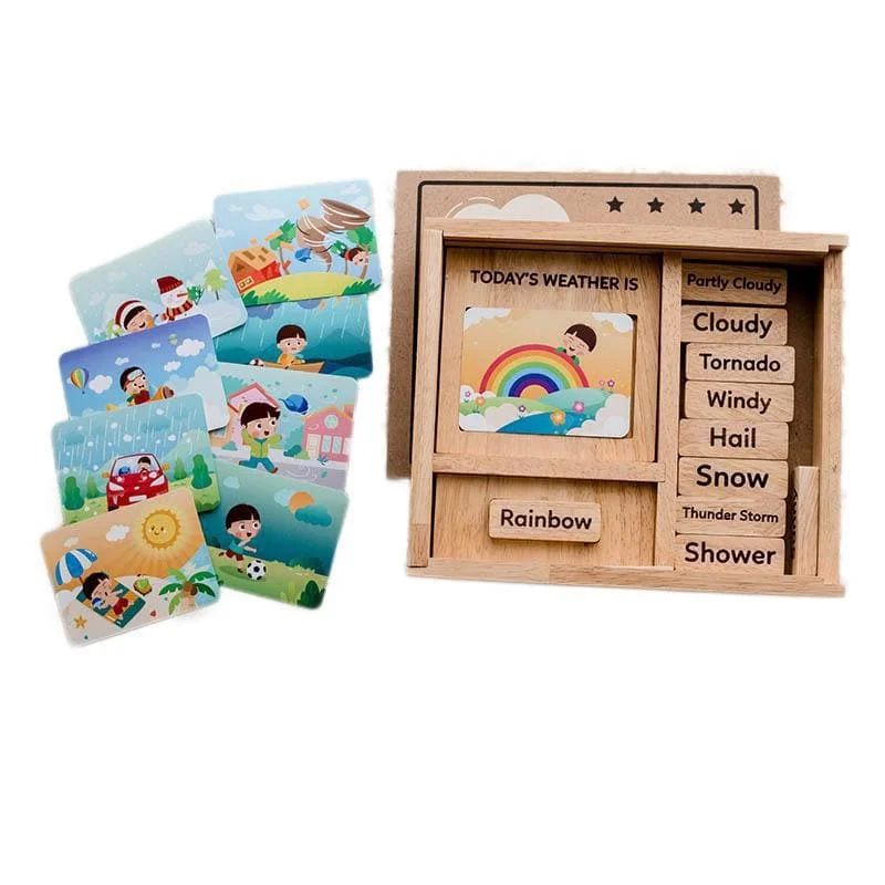 timeless wooden toys                   Weather Play Set