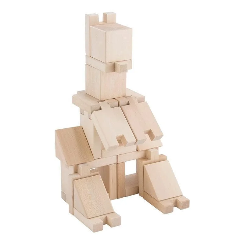 tactile wooden toys                   Wooden Building Blocks - Smarty