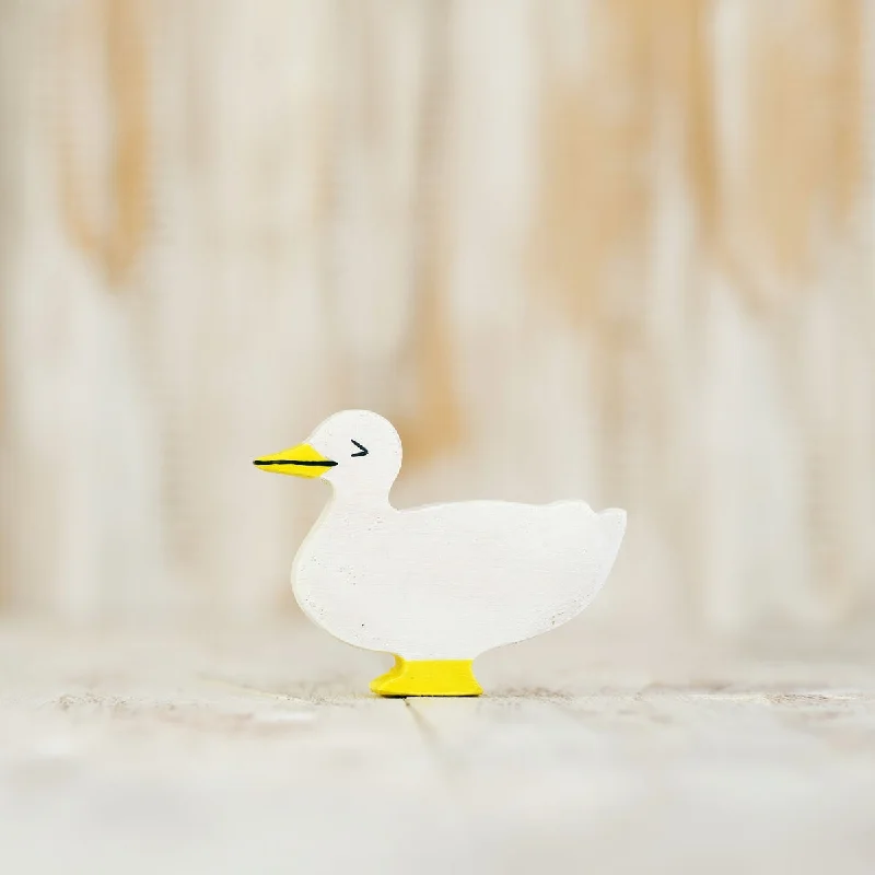 detailed and intricate wooden toys                   Wooden Caterpillar white duck