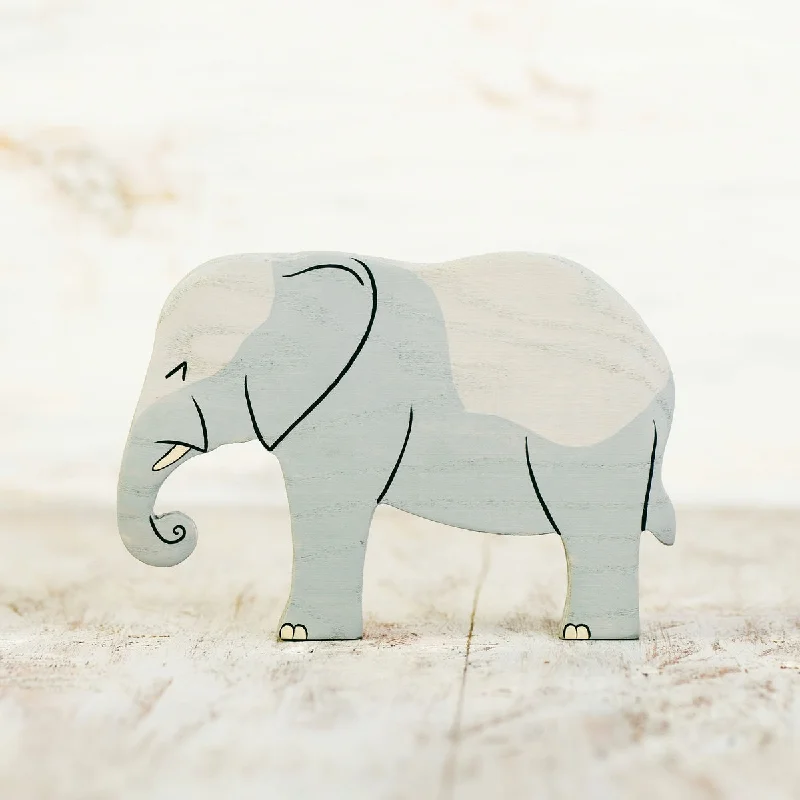 sustainable wooden toys                   Wooden Caterpillar elephant