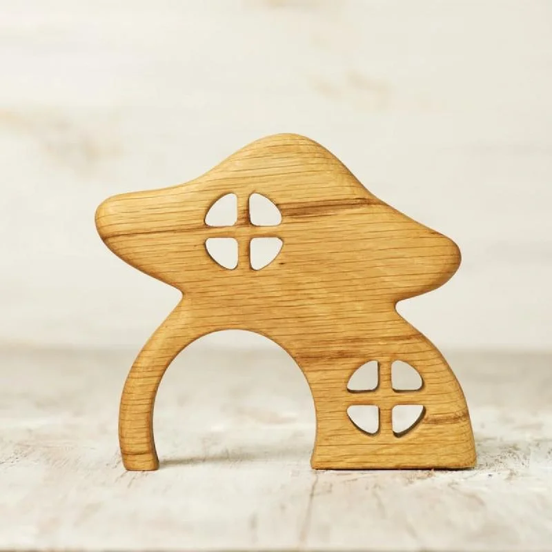 safe wooden toys for babies              Wooden Caterpillar fairy house