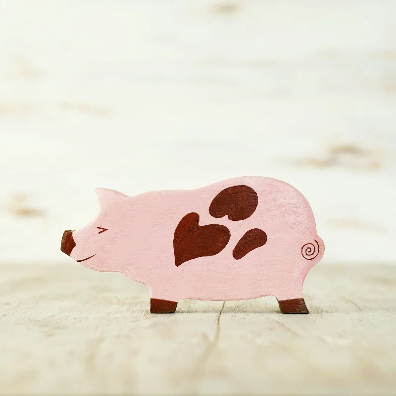 detailed wooden toys                 Wooden Caterpillar pig