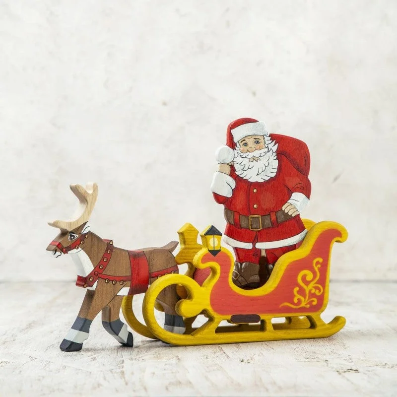 enchanting and whimsical wooden toys that captivate attention Wooden Caterpillar Santa sleigh enchanting and whimsical wooden toys that captivate attention Wooden Caterpillar Santa sleigh