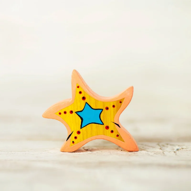 traditional wooden toys                   Wooden Caterpillar sea star / starfish