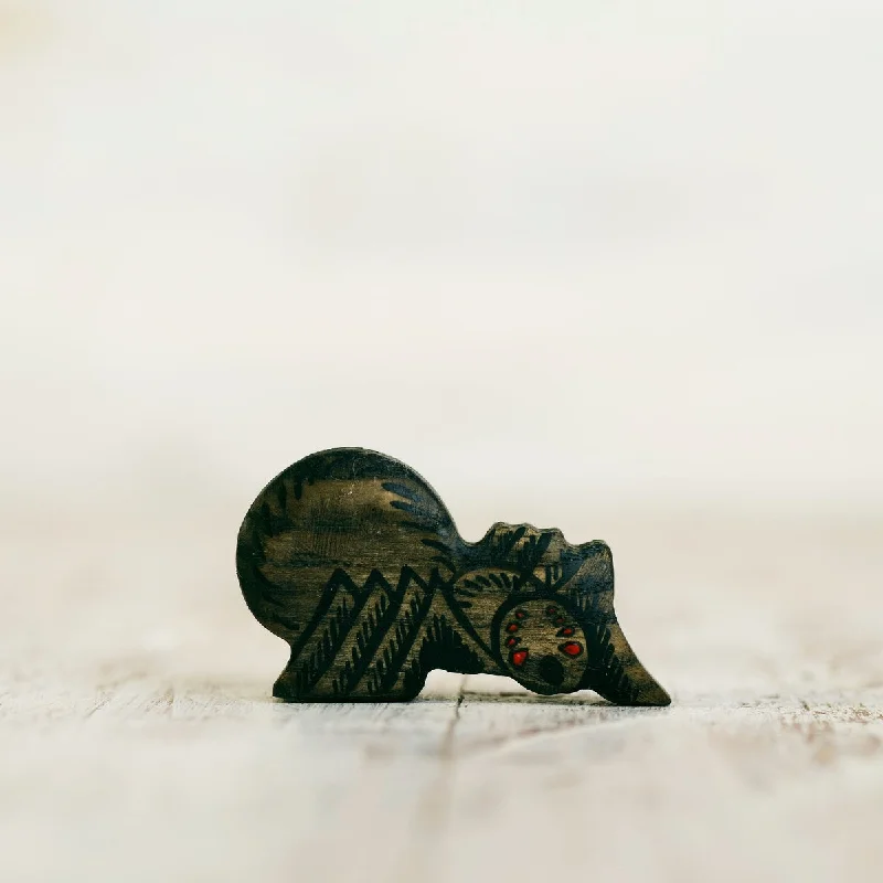 enchanting and whimsical wooden toys for children                   Wooden Caterpillar spider
