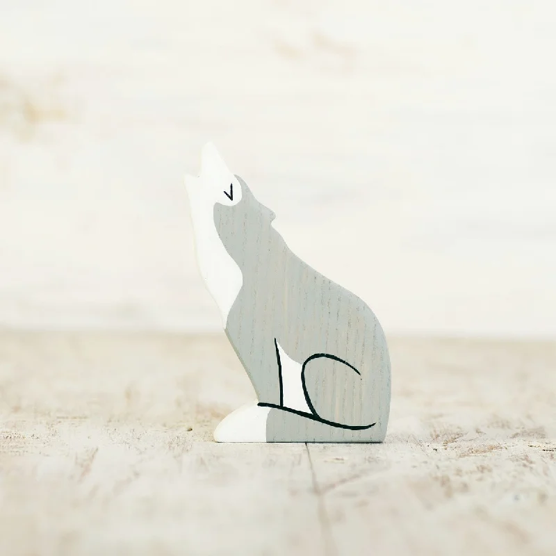 naturally finished and non-toxic wooden toys                   Wooden Caterpillar wolf