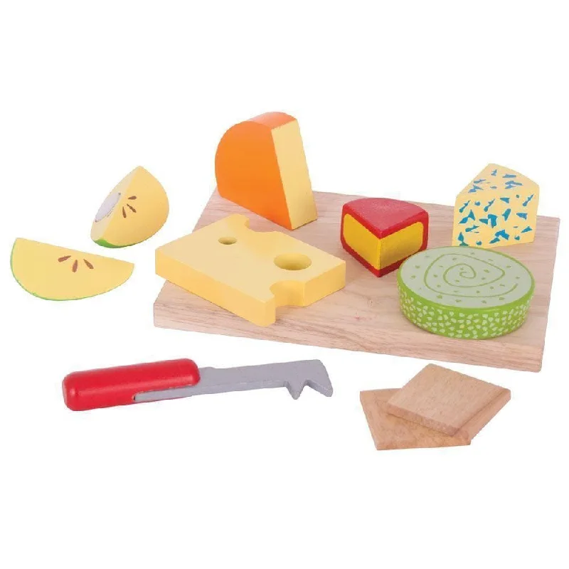 sturdy and long-lasting wooden toys for active play Bigjigs Wooden Cheese Board Food Set sturdy and long-lasting wooden toys for active play Bigjigs Wooden Cheese Board Food Set