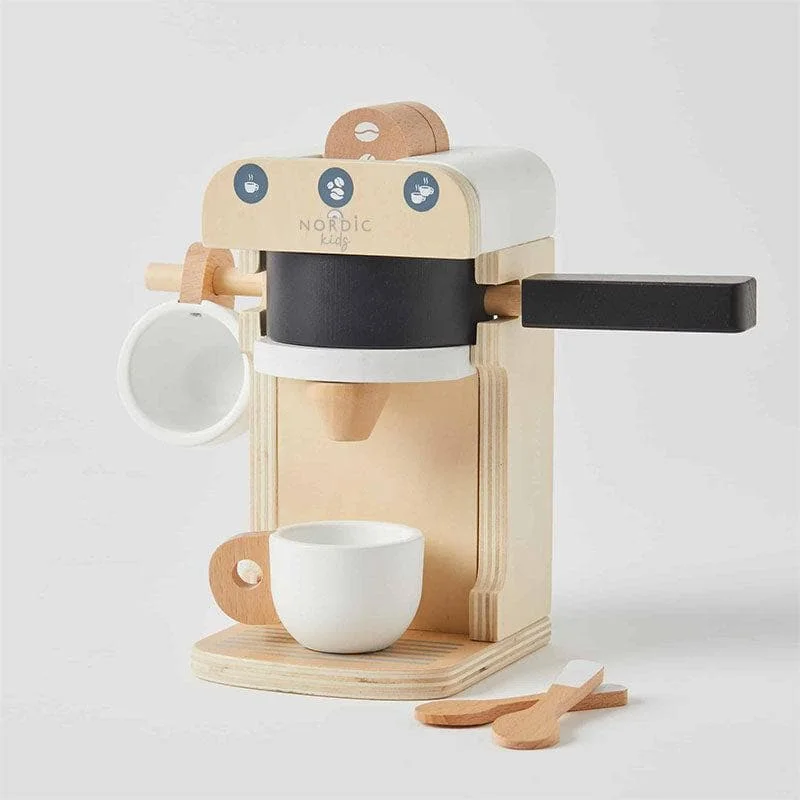 imaginative wooden toys                  Wooden Coffee Machine Set