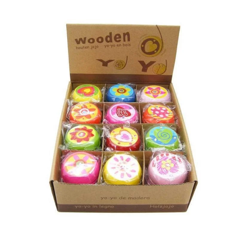 enchanting and magical wooden toys that spark the imagination                   Wooden Flower and Heart Yo-Yo
