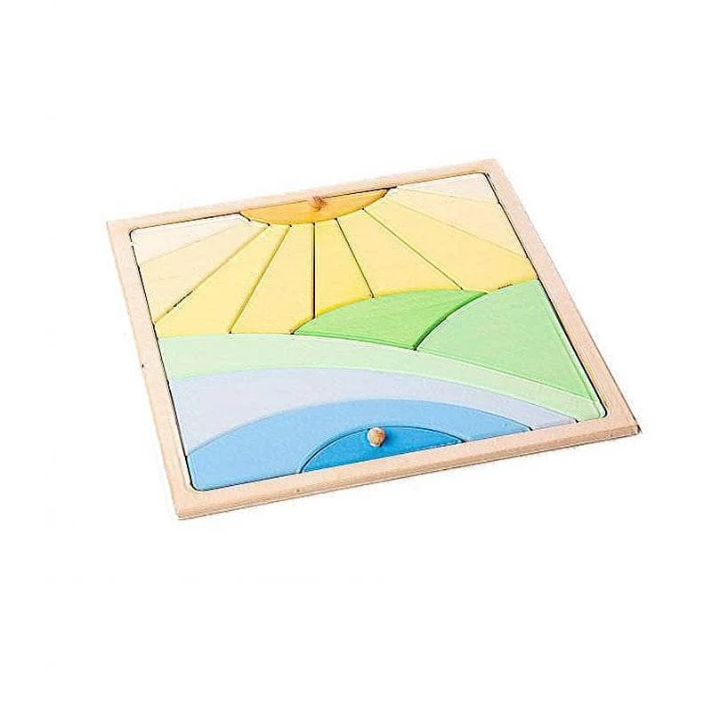 sustainable wooden toys                   Wooden Puzzle - Sun
