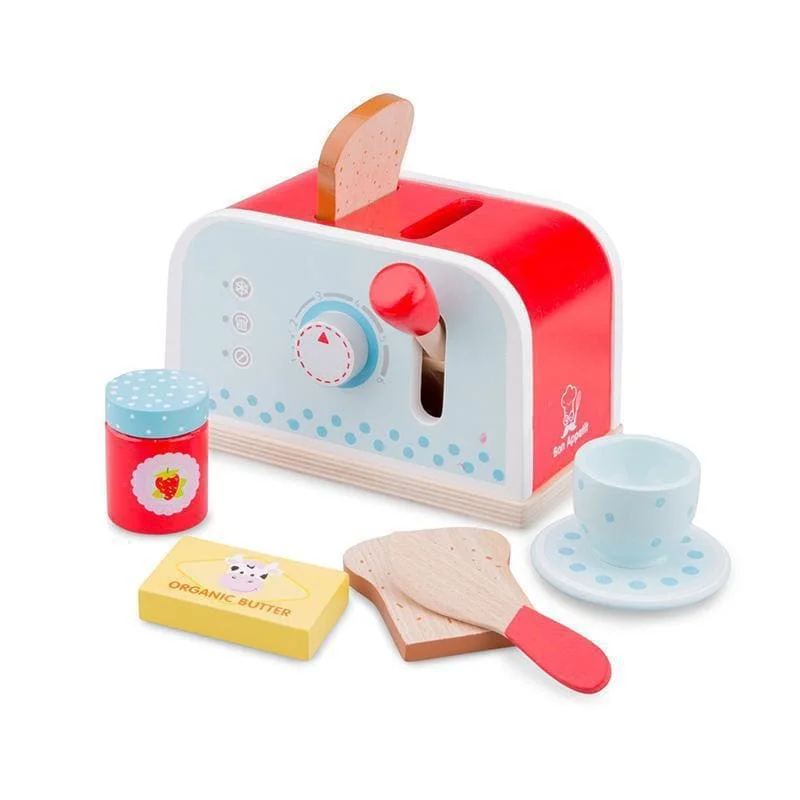 sturdy wooden toys                  Wooden Toaster - Blue