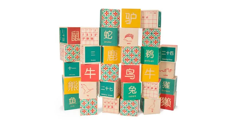 age-appropriate wooden toys                   Chinese Character Blocks