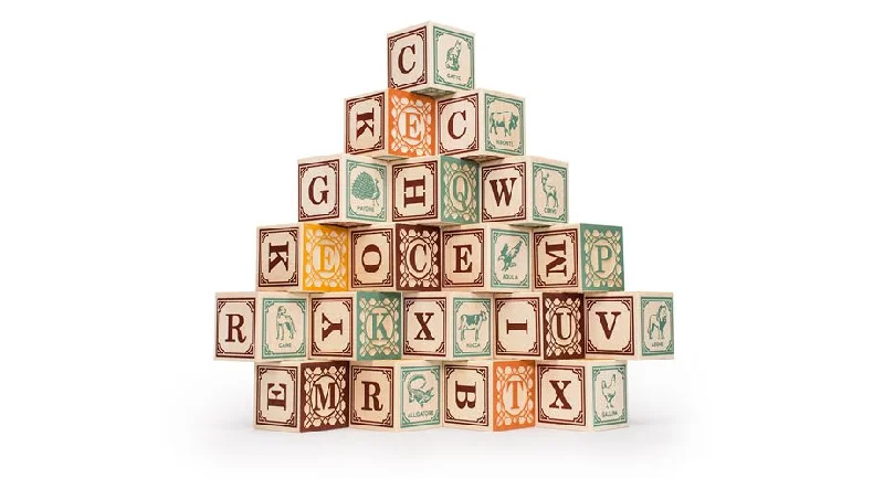 safe and durable wooden toys                   Italian ABC Blocks
