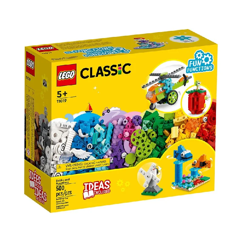 Skill-building LEGO activitiesLEGO Classic Bricks and Functions 11019 Kids’ Building Kit (500 Pieces)