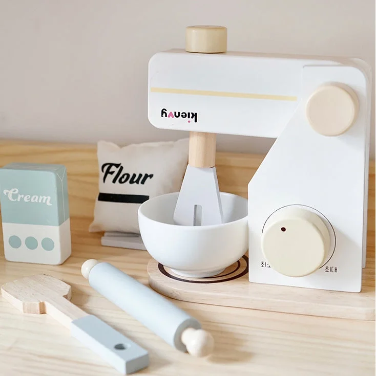 engaging and educational wooden toys Korean brand Kienvy wooden mixer kitchen pretend role play engaging and educational wooden toys Korean brand Kienvy wooden mixer kitchen pretend role play