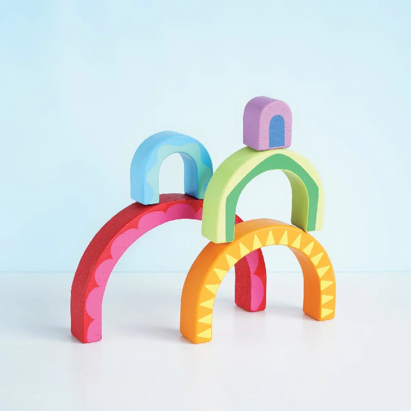 sturdy and safe wooden toys                 Le Toy Van Rainbow Tunnel Toy