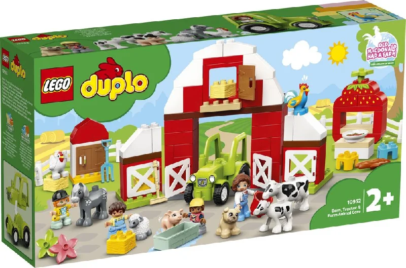 Finely detailed LEGO structuresLEGO 10952 Duplo Barn, Tractor & Farm Animal Care