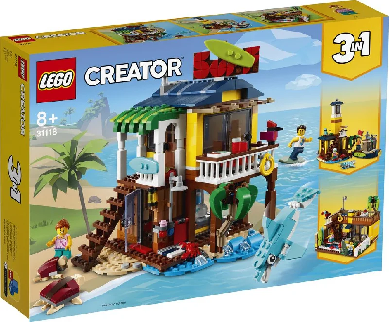 Reflecting popular cultures LEGO themesLEGO 31118 Creator Surfer Beach House