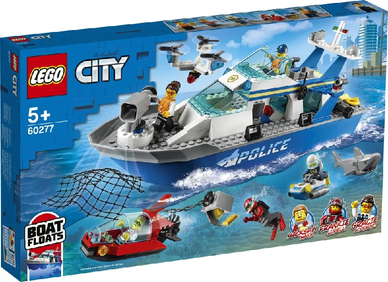 Encouraging exploration and discovery LEGOLEGO 60277 City Police Patrol Boat